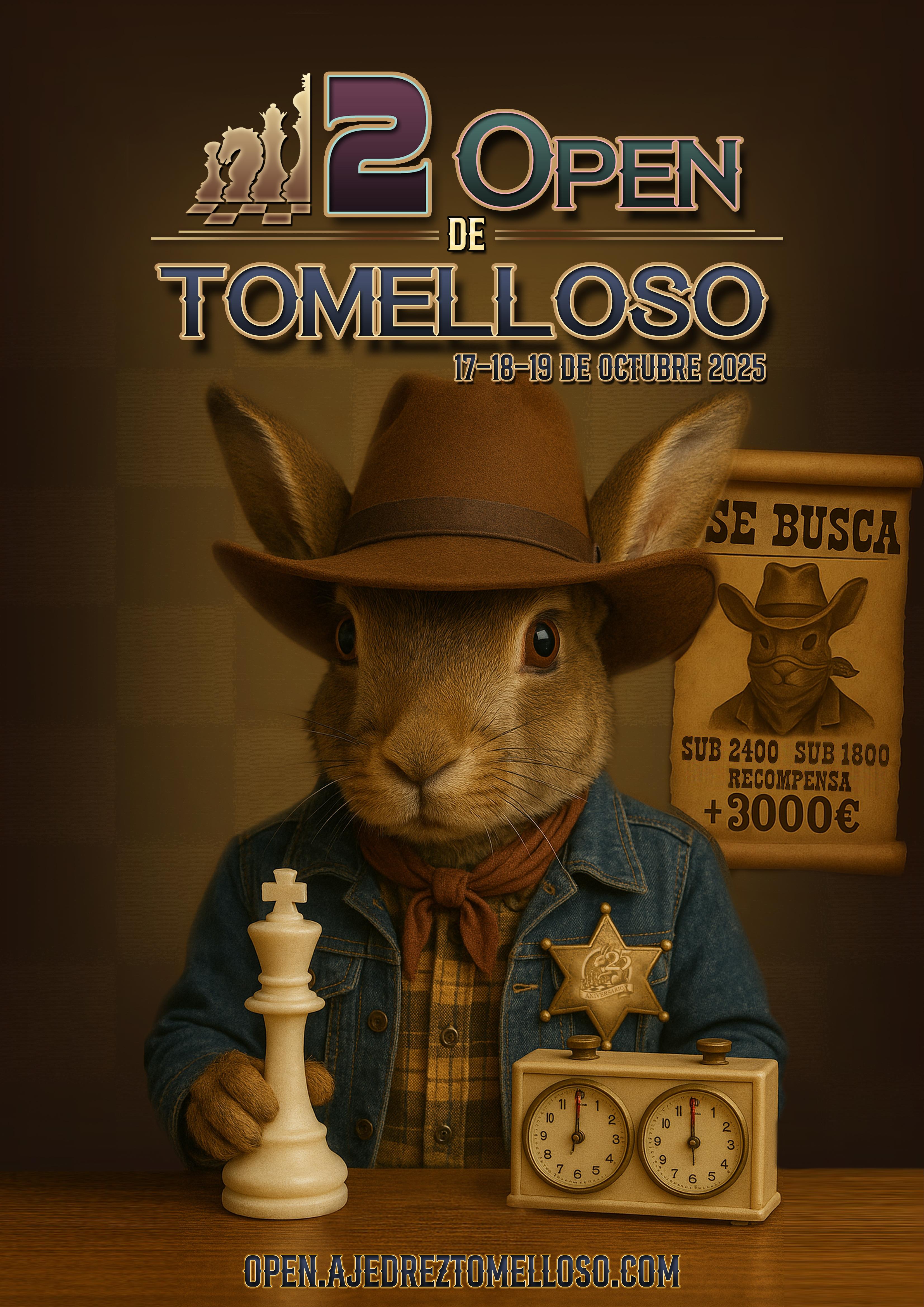 Cartel II Open ajedrez Tomelloso