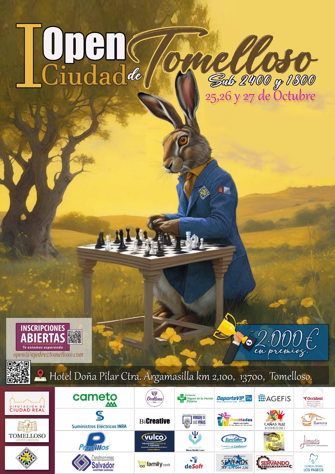 Cartel del Open Ciudad de Tomelloso