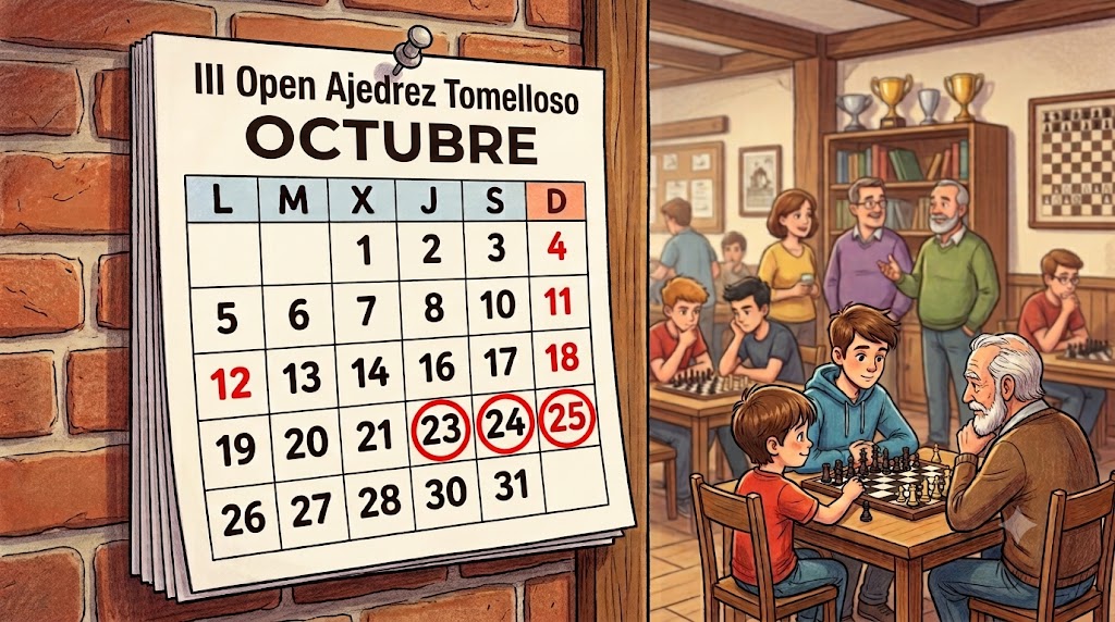 Fecha del III Open Ajedrez Tomelloso