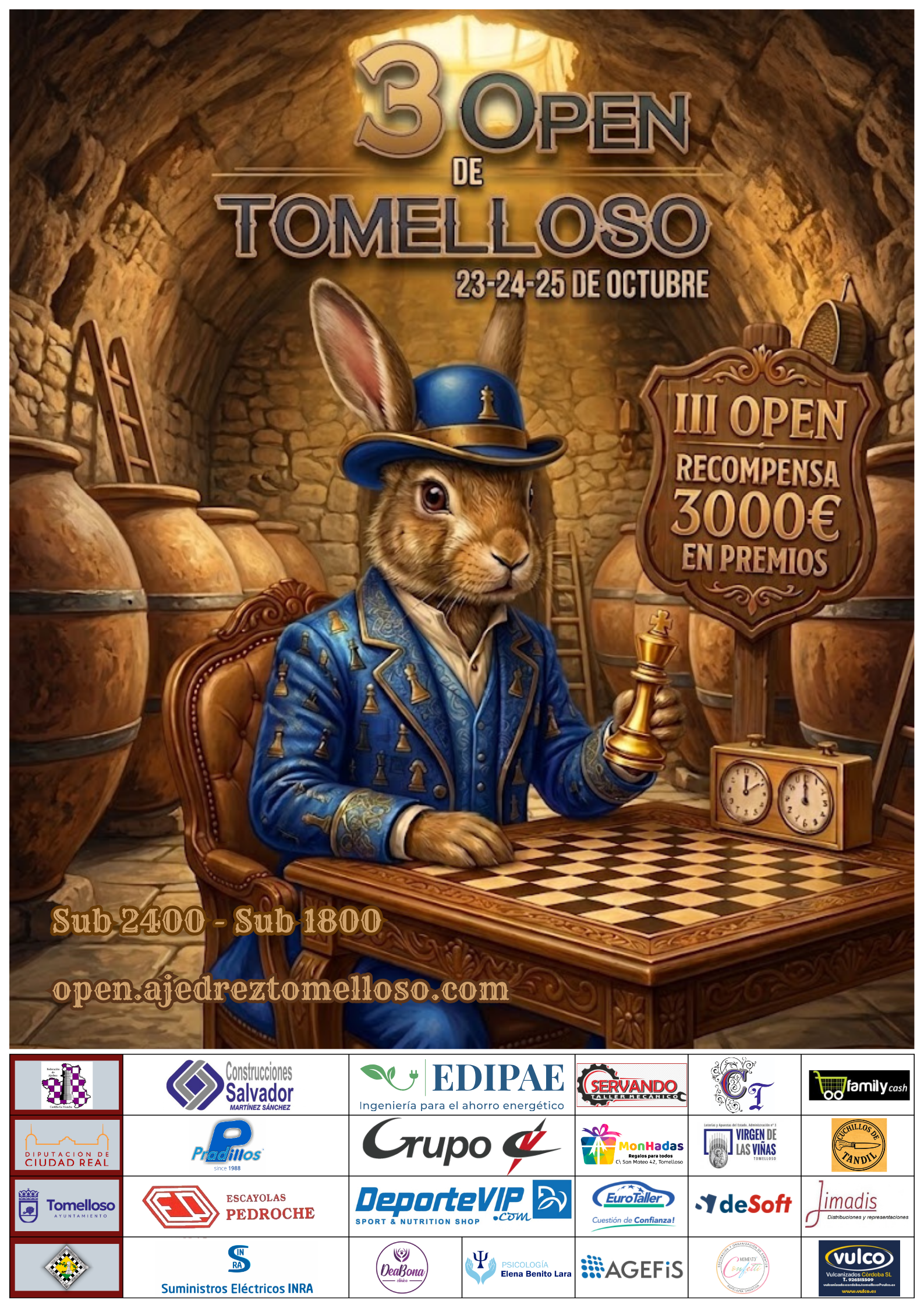 Cartel del III Open Ciudad de Tomelloso