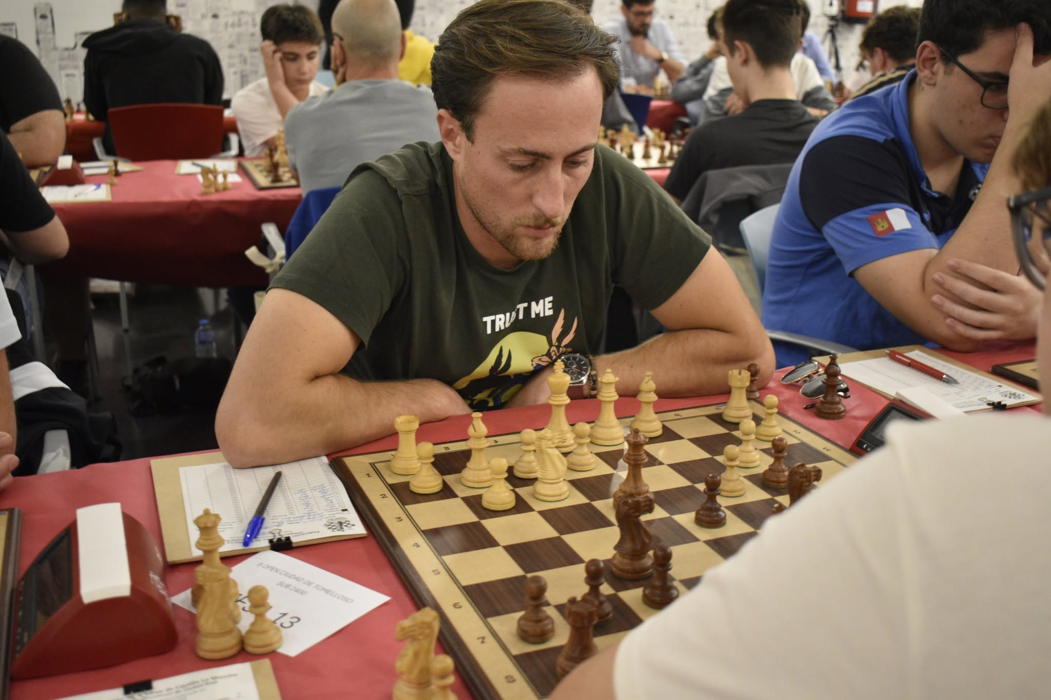 Santiago Talavera en el II Open Ajedrez Tomelloso