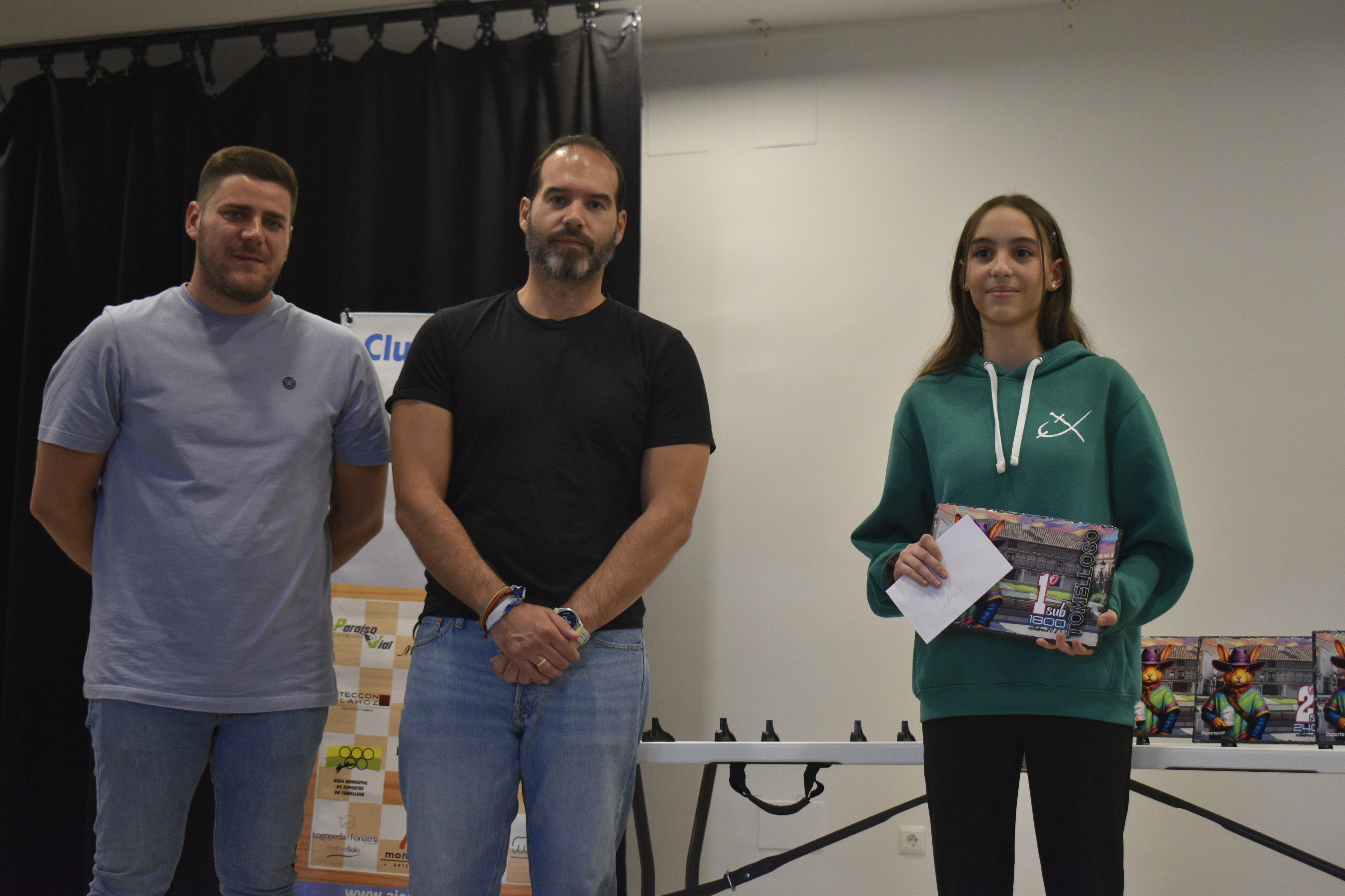 Sara campeona en el Open Ajedrez Tomelloso
