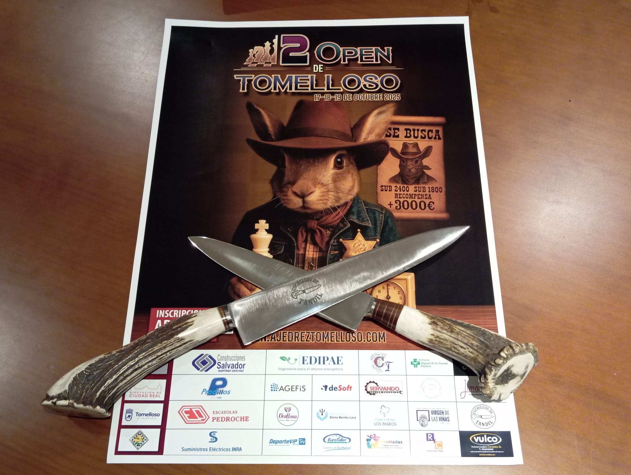 Cuchillos tandil - Colaborador II Open Ajedrez Tomelloso